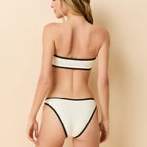 Solid and Striped Tatum Bikini Bottom Brule / Noir